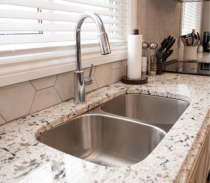 Premium Kitchen Sink & Faucet Products by First in Counters Granite